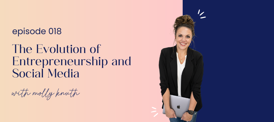 header image for episode 018 The Evolution of Entrepreneurship and Social Media with Molly Knuth